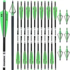 Crossbow Bolts 20 22 Inch Carbon Archery Arrows 12 Pack And 6 3 Blade Hu... New. Price: $52.05.