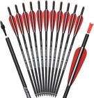 Carbon Crossbow Bolts 16 18 20 Inch Hunting Archery Arrows With 4" New. Price: $40.17.