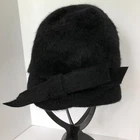 Vintage Susan Carol Cloche Hat Womens Black Mohair Bow Paris Rome New York Unspecified. Price: $36.99.