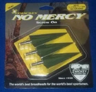Zwickey No Mercy Screw Broadheads 11/32", 165 Grains, Pack New. Price: $30.00.