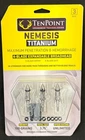 Tenpoint Nemesis Titanium Expandable Broadhead 4 Blade 100 Grain 3 Pack New. Price: $74.99.