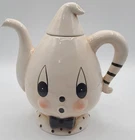 Transpac Johanna Parker Ghost Teapot "gus" Black Bow Tie Halloween Used. Price: $39.99.