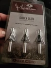 Mossy Oak Sudden Death 100 Grain Fixed Blade Broadheads 1/8IN Cutting Diameter New. Price: $19.99.