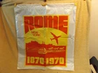 Plastic Shopping Bag With Gold Pull-string Celebrating Rome, New York 1870-1970 Used. Price: $5.00.
