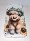 Apple Iphone 17PRO Cute Highlander With Bow Sunflowers Cell Case Silicone New. Price: $10.00.