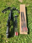 Barnett Ghost 410 Crossbow Ready Hunt With 9 Easton Bloodline 22 Inch Bolts Used. Price: $449.00.