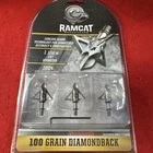 Ramcat Diamondback Fixed Blade Broadheads -100 Grain 1/16 New. Price: $24.99.