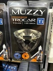 Muzzy Trocar Ti 3-BLADE Fixed Crossbow Broadheads 3PK New. Price: $49.49.