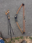 Bear Spark Youth Compound Bow Orange Used With Arrows. Price: $25.00.