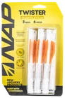 NAP60637 Quickfletch Twister White Orange/ Pack New. Price: $25.18.