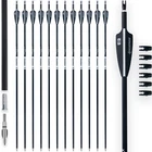 Bowsoul 31INCH Carbon Arrows For Target Practice Hunting Black White New. Price: $47.90.