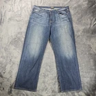 Lucky Brand 181 Jeans Mens 40X32 Blue Medium Straight Distressed Pockets Denim Pre-owned. Price: $19.99.