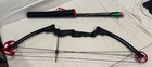 Genesis Original Archery Compound Bow Arrow Set, Draw Hand-right, Black Used. Price: $110.00.