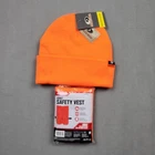 Mossy Oak Blaze Orange Insulated Beanie And Allen Adult Safety Vest Bundle New. Price: $12.00.