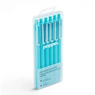 Poppin Retractable Gel Pens 0.7MM Fine Point Aqua Blue Ink Pack Of 6 New. Price: $22.86.