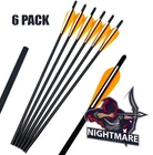 Nightmare - 22" Inch Crossbow Fletched Arrows Bolts .003" 6 Pk 100% Carbon New. Price: $24.99.