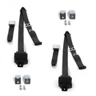 Vw Type Squareback Airplane 3PT Black Retractable Bucket Seat Belt Kit W/ Brac New. Price: $236.50.