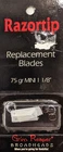 Grim Reaper Razortip Replacement Blades 75GR Mini 1/8" New. Price: $12.99.