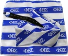 Phi Beta/ Sigma Striped Mens Bow Tie & Handkerchief Set Blue/white New. Price: $25.22.