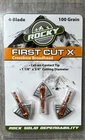 Rocky Mountain First Cut X Crossbow Broadhead 4 Blade 100 Grain- 3 Pack New. Price: $15.99.