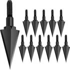 Broadheads 100 Grain Steel Archery Arrow Tips For Compound, Recurve Bow & Cro New. Price: $23.69.