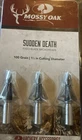 Mossy Oak Sudden Death 100 Grain Fixed Blade Broadheads 1/8IN Cutting Diameter New. Price: $23.89.