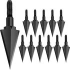Broadheads 100 Grain Steel Archery Arrow Tips For Compound, Recurve Bow & Cro... New. Price: $28.52.