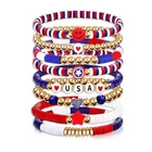 Go 4TH Of July Outfits For Red White And Blue Bracelets Women 8 Pack New. Price: $20.99.