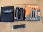 Bushnell Fusion Rangefinder Binoculars 10X42MM Built-in New. Price: $399.99.