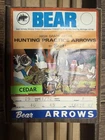 Bear Archery Cedar Wood Arrows 29" Feather Fletched For Recurve Longbow Used. Price: $39.99.