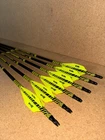Victory Archery Vforce Elite V1 Custom Arrows, 6-PACK, Black&yellow 350 Spine New. Price: $120.00.