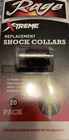 Rage X-treme Replacement Shock COLLARS-1EA 20-PACK Brand New-ships 24 Hours. Price: $29.88.