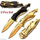 Mtech Sports Spring Assisted Knives W/gold Titanium Coated Blade Set (limited New. Price: $23.99.