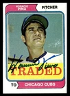 1974 Topps Traded Baseball #516T Horacio Pina Signed Autograph (no Coa) *G5 Ungraded. Price: $20.00.