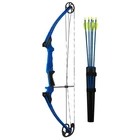 Genesis Original Archery Compound Bow Arrow Set, Draw Hand-right, Blue New. Price: $214.99.