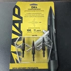 Nap Dk Broadhead Compound Bow 3PK100 Grain 1.75"CUT With 1/3/4"SECOND Nip New. Price: $29.99.