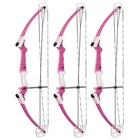 Genesis Archery Compound Bow With Adjustable Sizing, Right Handed, Pink (3 Pack) New. Price: $545.99.