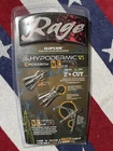 Rage Hypodermic Nc Crossbow 125 2-BLADE Broadheads Grain Silver New. Price: $42.00.