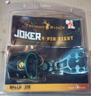 Trophy Ridge Joker 4 Pin Fiber Optic 0.019 Bow Sight Right Or Left Hand New. Price: $32.49.