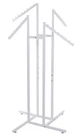 Sswbasics White 4-WAY Clothes Rack With Slant Arms Sturdy Garment New. Price: $174.60.