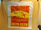 Plastic Shopping Bag With Gold Pull-string Centennial Rome, New York 1870-1970 Used. Price: $5.00.