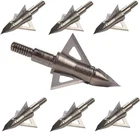 Bowhunting 100 125 Grain, 3 Blade Broadhead Steel Tips For Archery New. Price: $23.23.