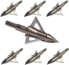 Bowhunting 100 125 Grain, 3 Blade Broadhead Steel Tips For Archery Crossbow Bolt New. Price: $25.49.