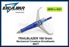 Excalibur Trailblazer 3 Blade 100 Gr Mechanical Crossbow Broadheads 2" Cut Pk New. Price: $54.88.