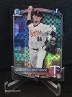2025 Bowman Draft Riley Quick Chrome 1ST Black X-fractor 1/10 Minnesota Twins Ungraded. Price: $199.99.