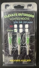 Elevate Outdoors Lighted Arrow Nocks .204 Green 3 Pack New. Price: $21.99.