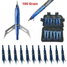 12PCS Hunting 100 Grain Cutting Blade Broadhead Compound Crossbow Arrow Tips New. Price: $19.69.
