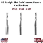 Fg Straight Flat End Crosscut Fissure Carbide Bur Size 556-558 High Speed Dental New. Price: $84.99.
