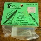 Barrie Rocky Mountain Broadheads 9 Blades For Fast Flite & Legend New. Price: $8.40.
