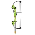 Bear Archery Brave Right Hand Youth Bow Set Green Color - Used. Price: $80.99.